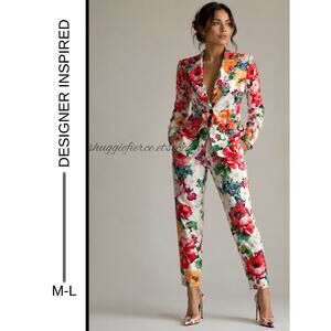 MSRP: $148 | ✨Boutique Floral Suit Set – Best Fits M/L (labeled an XL)✨QUICKSHIP